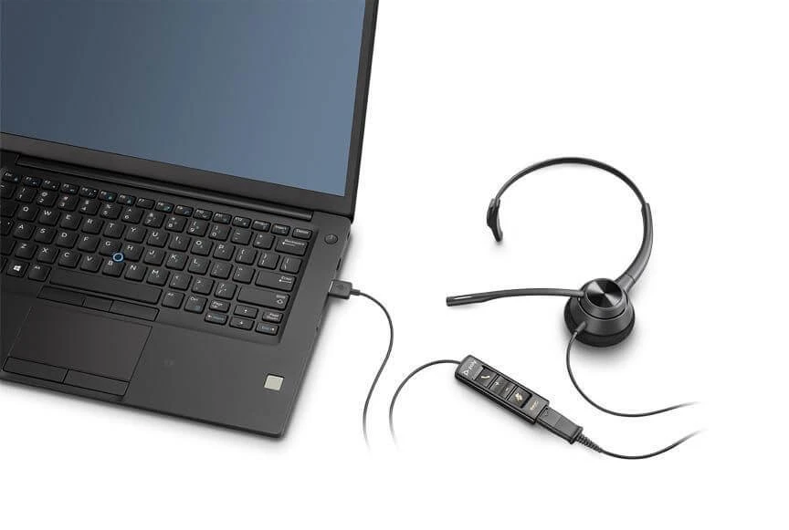 Poly Headset EncorePro 310 Mono QD - Telefon Headsets 2 Poly Headset EncorePro 310 Mono QD - Telefon Headsets – Bild 2