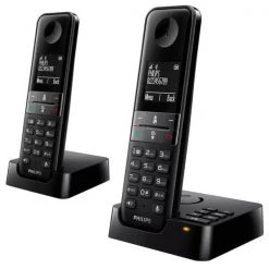 Philips D4752B Schwarz Duo - Festnetz-Telefone