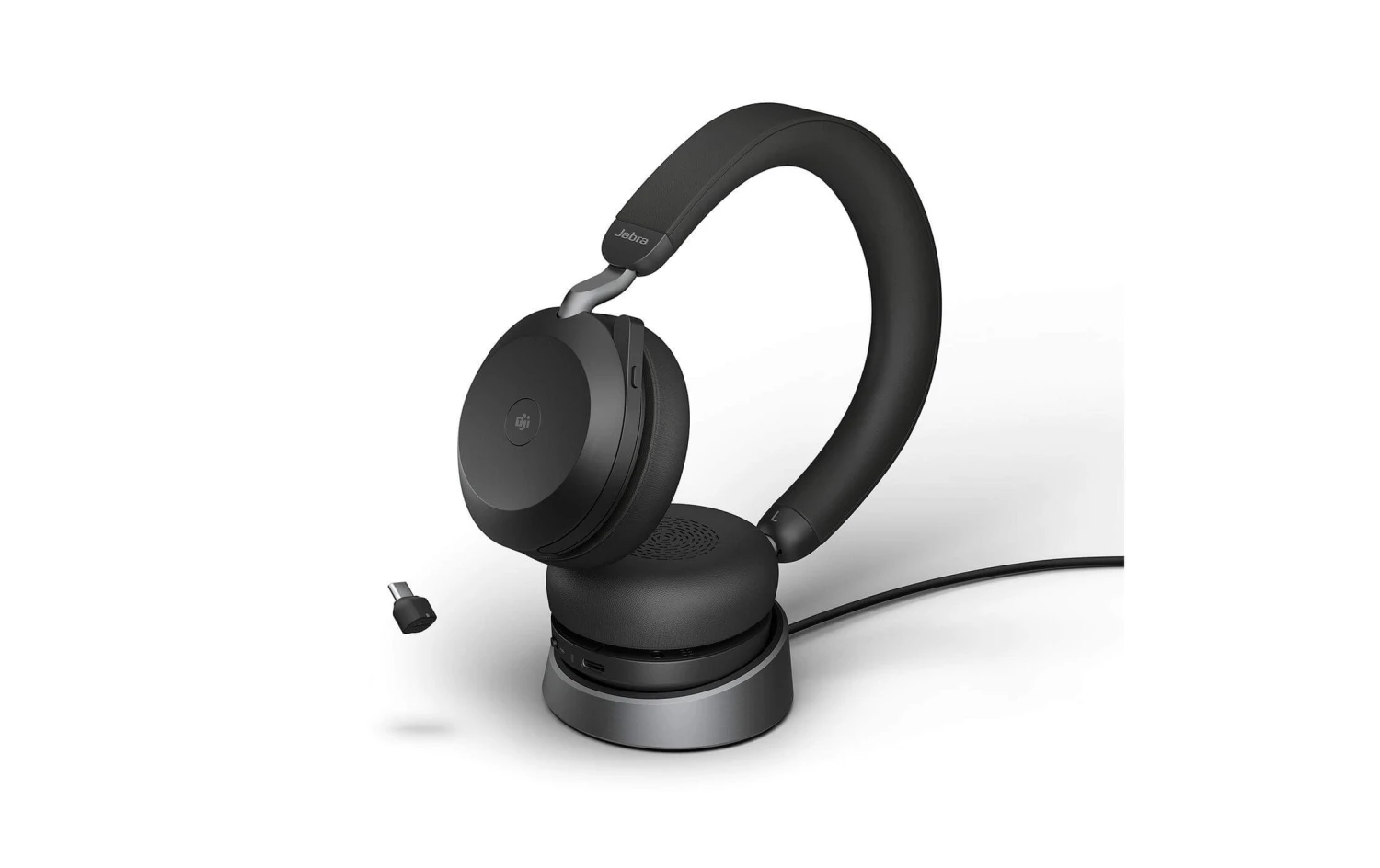Jabra Headset Evolve2 75 Duo MS Schwarz, USB-C, Inkl. Ladestation - Telefon Headsets 1 Jabra Headset Evolve2 75 Duo MS Schwarz, USB-C, Inkl. Ladestation - Telefon Headsets