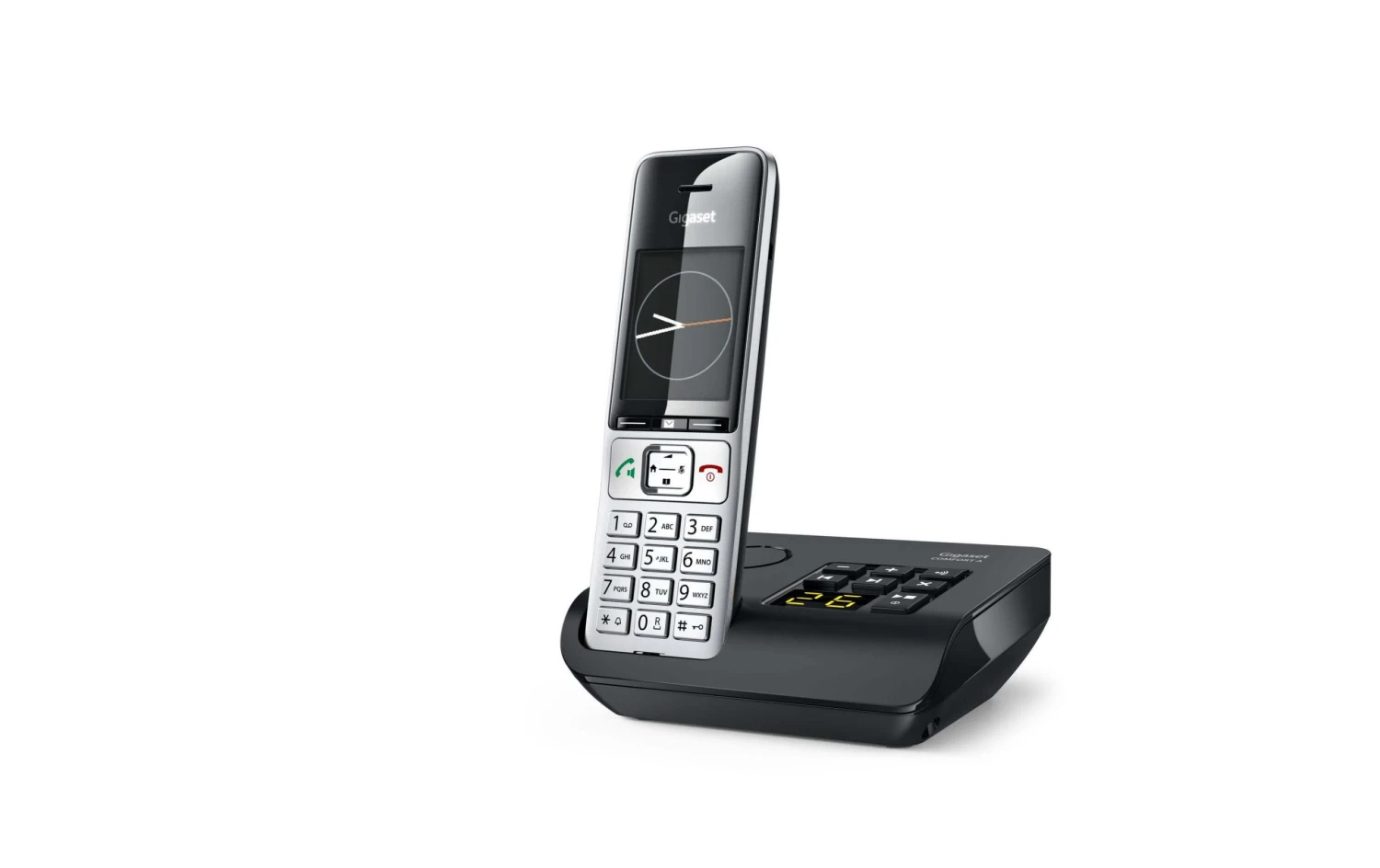 Gigaset Schnurlostelefon Comfort 500A Schwarz/Silber - Festnetz-Telefone 1 Gigaset Schnurlostelefon Comfort 500A Schwarz/Silber - Festnetz-Telefone