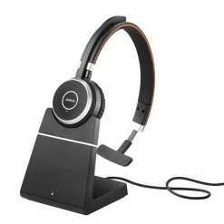 Jabra Headset Evolve 65SE Mono UC Inkl. Ladestation - Telefon Headsets