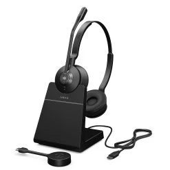 Jabra Headset Engage 55 MS Duo USB-C, Inkl. Ladestation - Telefon Headsets