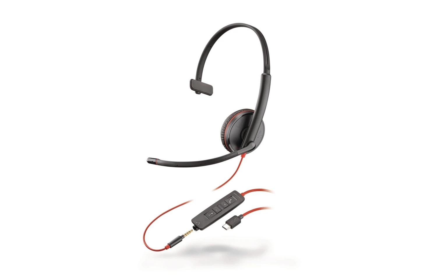 Poly Headset Blackwire 3215 Mono USB-C - Telefon Headsets 1 Poly Headset Blackwire 3215 Mono USB-C - Telefon Headsets