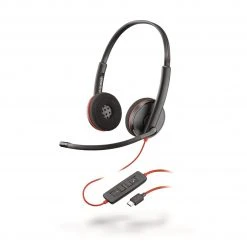 Poly Headset Blackwire 3220 Duo USB-C - Telefon Headsets