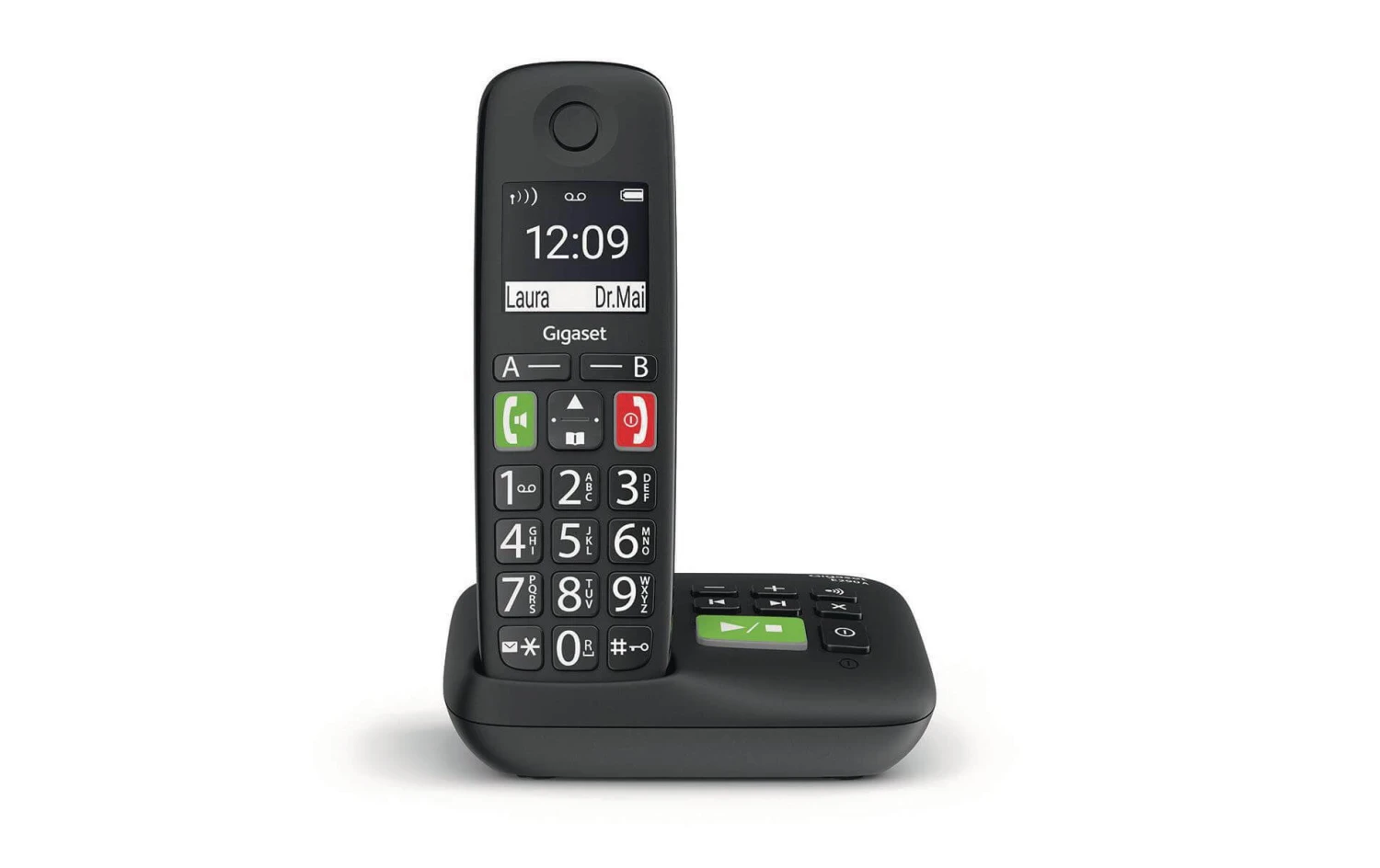 Gigaset Schnurlostelefon E290 A Schwarz - Festnetz-Telefone 1 Gigaset Schnurlostelefon E290 A Schwarz - Festnetz-Telefone